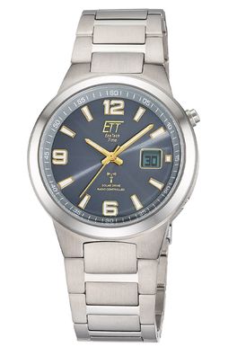 ETT Eco Tech Time Herrenuhr Funk-Solar Everest Gents Titan/Bicolor EGT-11708-52M