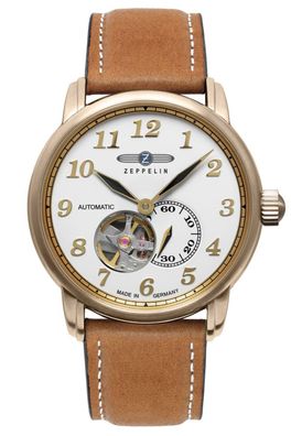 Zeppelin Herren-Automatikuhr LZ127 Graf Zeppelin Roségoldfarben 7664-1