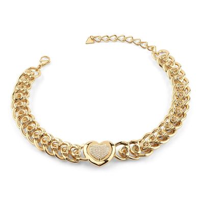 Guess Schmuck Damen-Kette Multi Heart Goldfarben JUBN05453JWYGT/U