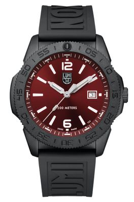 Luminox Herren-Taucheruhr Quarz Pacific Diver Schwarz/Rot XS.3135.B