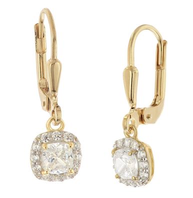 GLIZZ Schmuck Damen-Ohrringe Gold 333/8K Zirkonia Ohrhänger GL1152