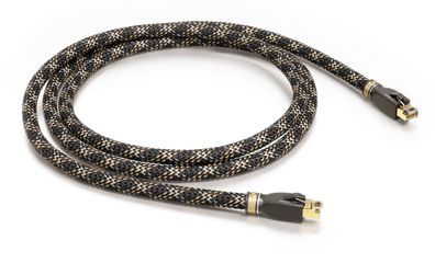 Viablue EP-7 Silver - HighEnd Netzwerkkabel - LAN-Kabel - CAT 7 - Cobra