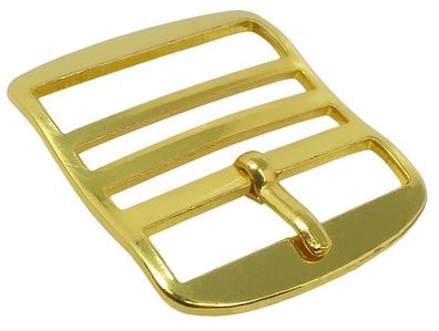 Minott > Dornschließe gelbgoldfarben Metal für Textil-/ Perlonbänder