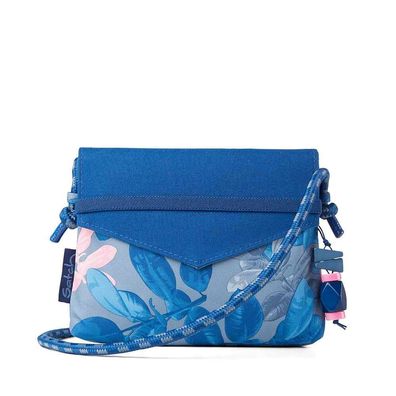 Satch Clutch Summer Soul blau rosa Blumen Tasche Girlsbag Mädchen