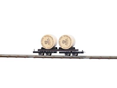 Busch Spur H0f 1:87 12223 2 Wagen mit Papierrollen Neu/OVP