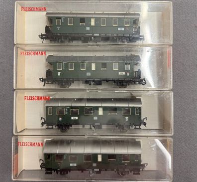Fleischmann H0 2x 5061 & 2x 5062 4x Donnerbüchsen der DB Top/OVP