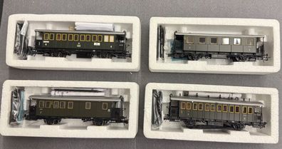 Roco H0 44836, 44833, 44821 & 44829 Nahverkehrswagen-Konvolut der DRG Top/OVP