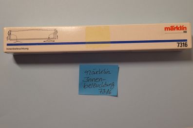 Märklin H0 7316 Innenbeleuchtung für 4365 + 4367 Panoramawagen Neu/OVP