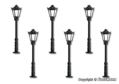 Viessmann 60706 H0 Parklaterne, LED warmweiß, 5 + 1 Neu/OVP