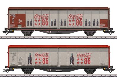Märklin H0 48345 Schiebewandwagen-Set Hbbills Coca Cola Neu/OVP