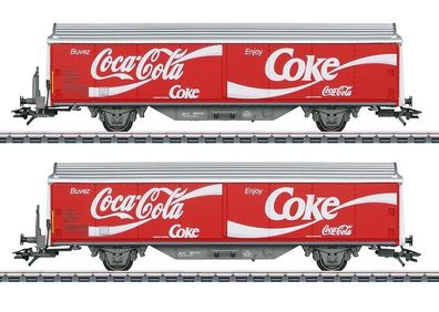 Märklin H0 48344 Schiebewandwagen-Set Hbils-vy Coca Cola der SBB Neu/OVP