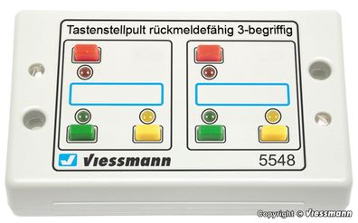 Viessmann 5548 Tasten-Stellpult, rückmeldefähig, 3-begriffig Neu/OVP