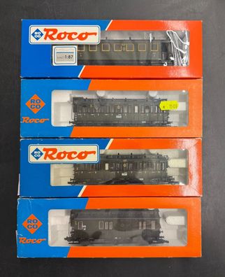 Roco H0 2x 44206C, 44855 & 44511 Personenagen-Konvolut der DRG Top/OVP