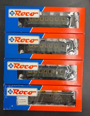 Roco H0 3x 44863 & 44541 Personenagen-Konvolut der DRG Top/OVP