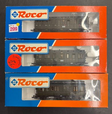 Roco H0 2x 44526 & 44510 Personenagen-Konvolut der DRG Top/OVP