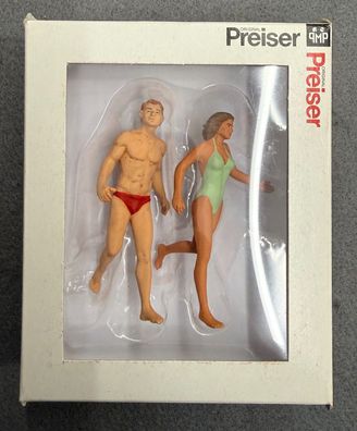 Preiser 1:22,5 45018 Laufendes Paar am Strand Neu/OVP