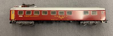 Märklin H0 4068 Schweizer D-Zug Speisewagen Top/OVP Oktober 1968