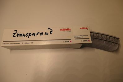 Märklin H0 20196 6 x gebogenes Gleis R 1 transparent Neu/Ovp