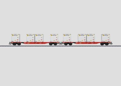 Märklin H0 47076 Güterwagenset Containertragwagen 2-teilig NEU/OVP