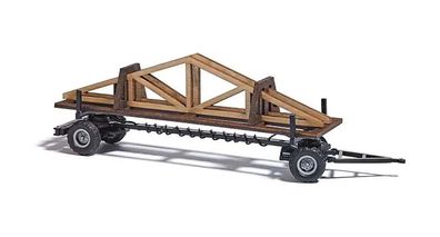 Busch H0 1:87 59944 Anhänger mit Beladung Neu/OVP