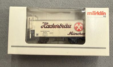 Märklin H0 48301 G10 Güterwagen mit Bremserhaus Hackerbräu Neuwertig/OVP