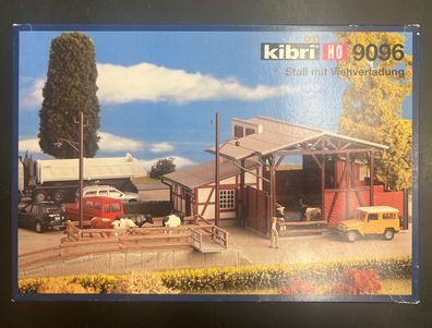 Kibri 9096 H0 Stall mit Viehverladung Neu/OVP