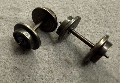 Trix Express H0 3-Leiter Scheibenradsatz 11mm Stummel Neuwertig 2 Stück (K)