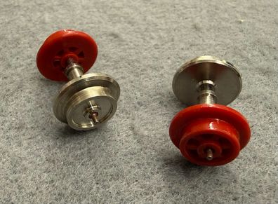 Trix Express H0 3-Leiter Speichenradsatz 9mm Stummel Neuwertig 2 Stück (D)