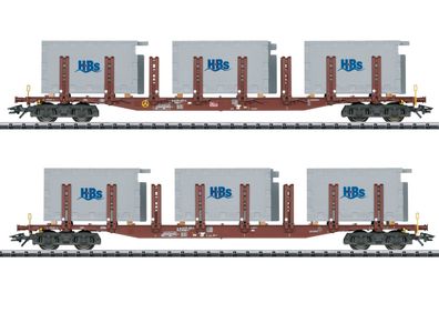 Trix H0 24141-01 & 24141-02 Rungenwagen-Set "Badsysteme" Neu/OVP ohne Umkarton