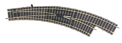 Fleischmann H0 2x 6142 Bogenweiche mit Handantrieb rechts Neu/OVP