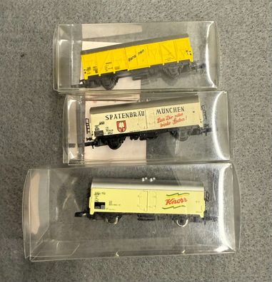 Märklin Spur Z 3x Güterwagen gebraucht ohne OVP (A11)