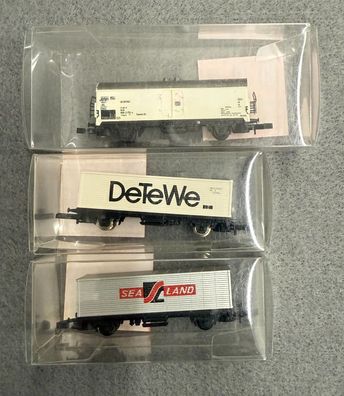 Märklin Spur Z 3x Güterwagen gebraucht ohne OVP (A3)