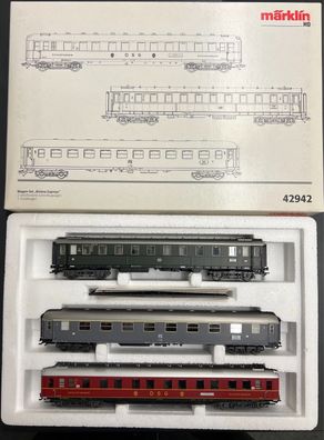 Märklin H0 42942 Wagen-Set ´Riviera-Express´ der DB Top/OVP