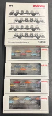 Märklin H0 45098 Autotransportwagen-Set der DB Top/OVP