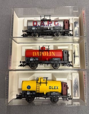 Fleischmann H0 5846, 5848 & 5845 3x Kesselwagen der DRG Top/OVP