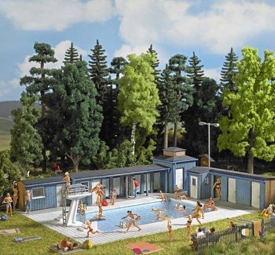 Busch H0 1433 Freibad 250 x 195 x 46mm Neu/OVP
