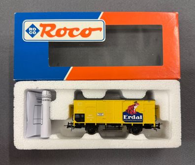 Roco H0 47258 Gedeckter Güterwagen G10 Erdal der DRG Top/OVP