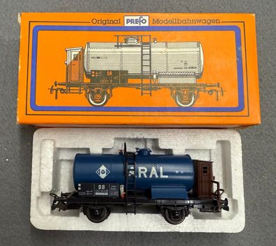 DDR VEB Prefo H0 1 11 021 2 106 25 10A 2-Achsiger Kesselwagen Aral DB Top/OVP