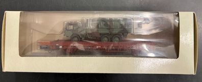 Roco Minitanks 827 Flachwagen mit MAN Lastwagen Bundeswehr Top/OVP