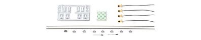 Roco H0 40361 Universal-Beleuchtungssatz für kurze Waggons Neu/OVP