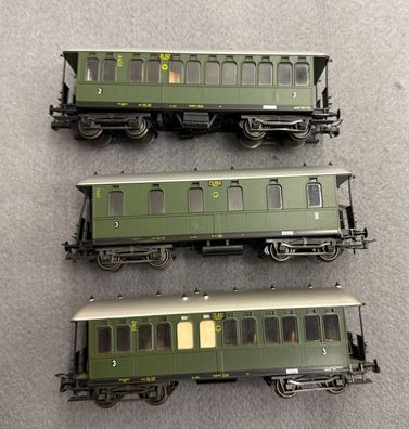 Liliput H0 Wagen-Konvolut 3x Langenschwalbacher der DRG Top ohne OVP (B)