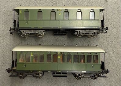 Liliput H0 Wagen-Konvolut 2x Langenschwalbacher der DRG Top ohne OVP (C)