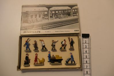 Märklin H0 0202 Eisenbahnfiguren Zinn Guss 50er Jahre unbespielt neu/OVP