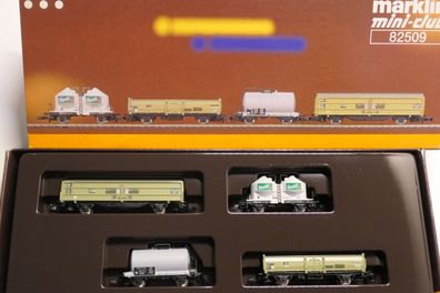 Märklin Z Miniclub 82509 Güterwagenset 4-teilig Org-Kt/neuw