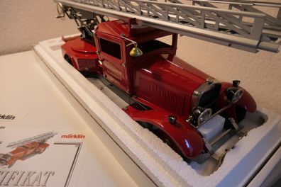 Märklin Spur 1 Metall 1991 Drehleiter Werksfeuerwehr Göppingen Top/OVP