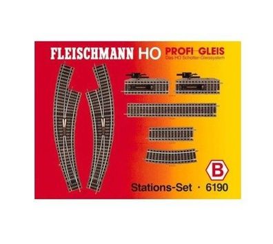 Fleischmann H0 6190 Profi-Gleis Stations-Set B Neu/OVP