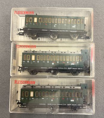 Fleischmann H0 5092 & 2x 5094 Konvolut Personenwagen der DB Top/OVP (B)