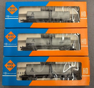 Roco H0 2x 4355 A & 4356 A Konvolut Kesselwagen Top/OVP (F)