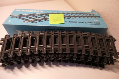 Märklin Spur 1 Schienen 5921 10 x gebogene Schienen R 600 30 o / / /P