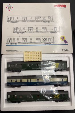 Märklin H0 41573 Bahnpostwagen-Set Inter City Neuwertig/OVP